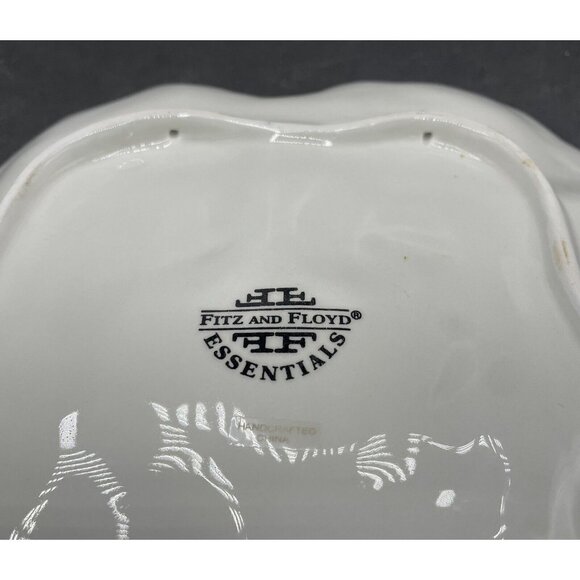 Fitz and Floyd Polar Bear Christmas Cookie Canape Plate 2063/27 With Box - Picture 5 of 7